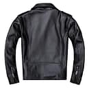 Men Genuine Leather Jacket Short Slim Fit Biker Jacket