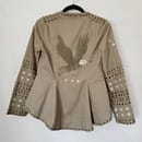 Eagle Matinee Embroidered Studded Jacket