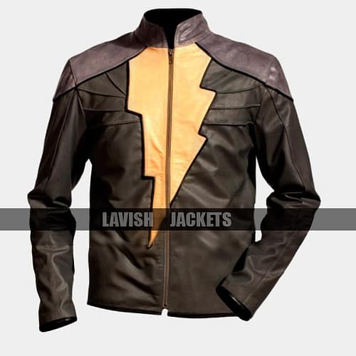 Captain Marvel Shazam Black Adam Leather Jacket