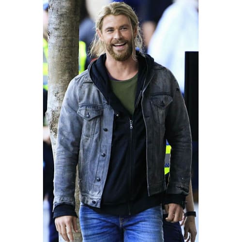 Chris Hemsworth Thor Ragnarok Denim Jacket