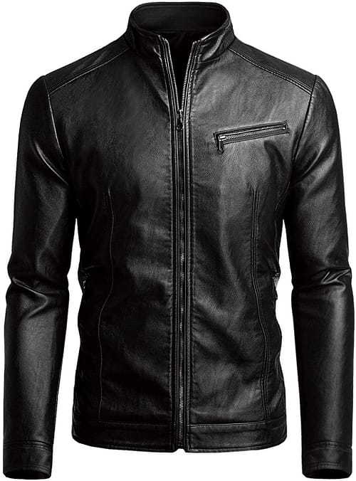 A1 SKIN FASHION Pure Leather Black Jacket