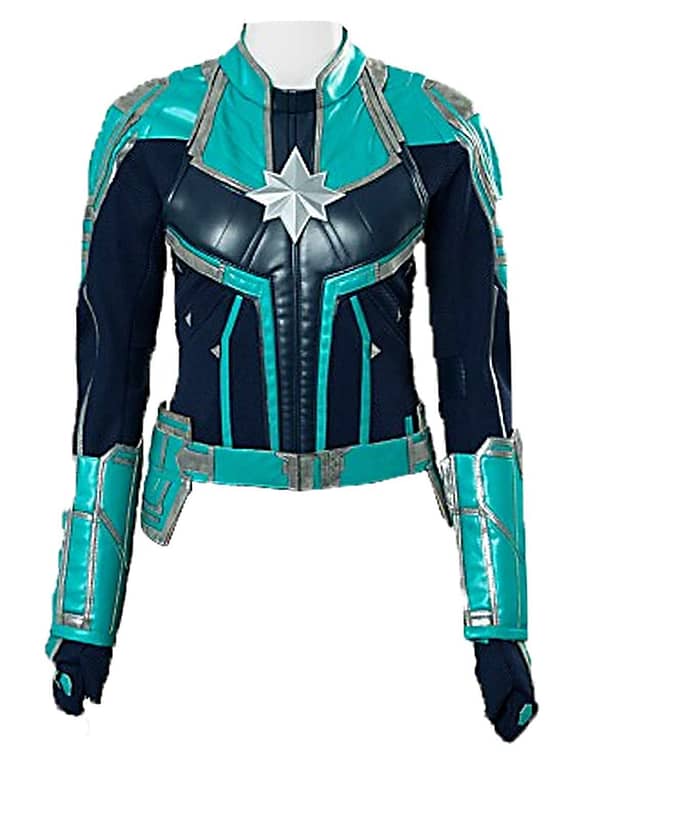 Captain Marvel Brie Larsons Starforce Leather Jacket