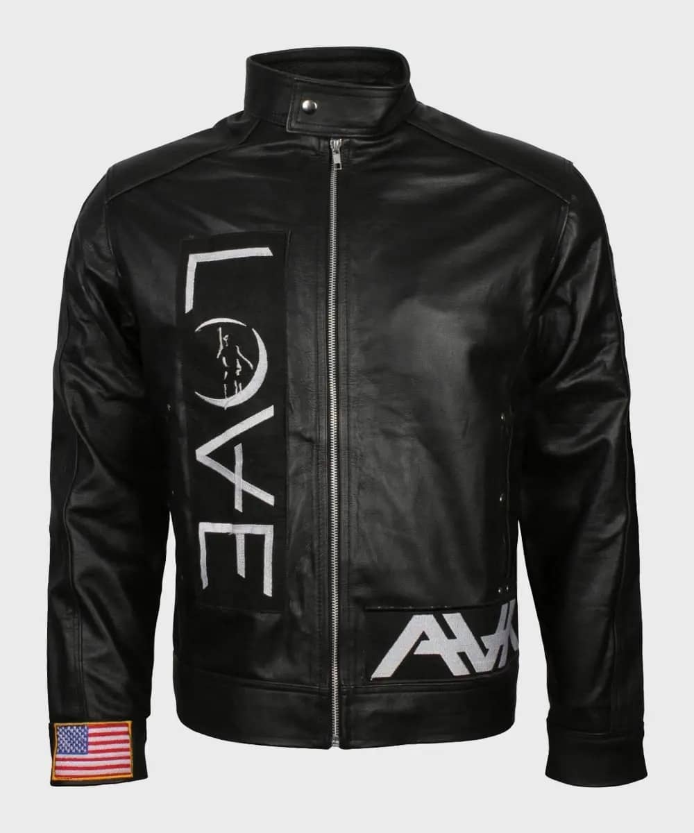 Men’s Black Leather Love Jacket