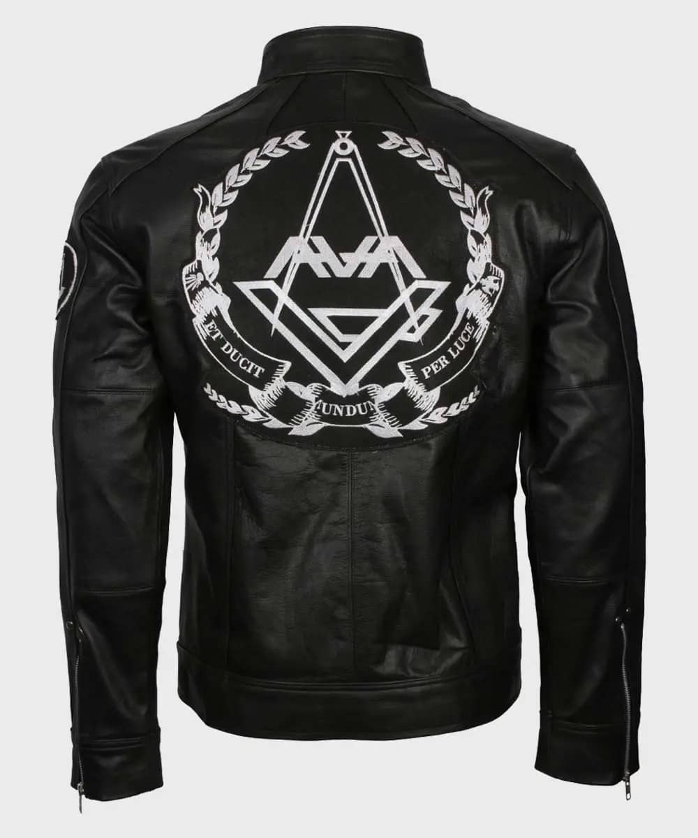 Men’s Black Leather Love Jacket