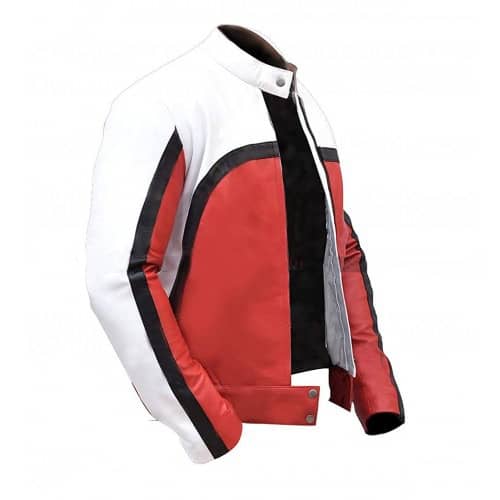 Men's Freddie Mercury Bohemian Rhapsody Red & White Leather Jacket