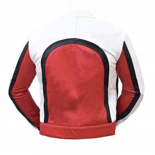 Men's Freddie Mercury Bohemian Rhapsody Red & White Leather Jacket